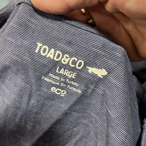 Toad&Co Women's Cue Sleeveless Belted Dress Size Large - Picture 8 of 10